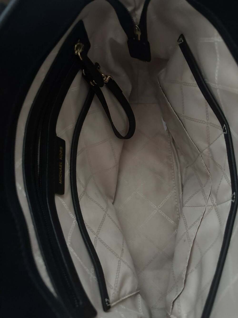 Michael Kors Eva Nylon Tote Bag in Red and Black - Picture 9 of 10